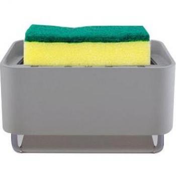 Distributeur de détergent à vaisselle 2-en-1 avec porte-éponge