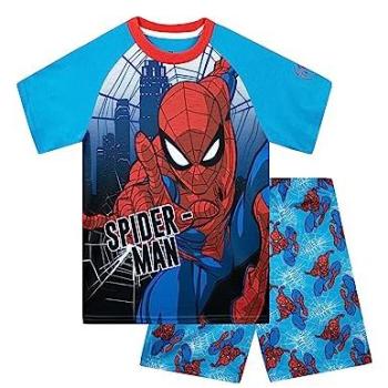 Kindlicher Spiderman Kurzpyjama – Blau