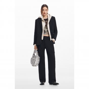 Pantalón Desigual Volga Fluido en Negro