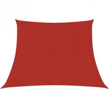VidaXL Red Sunshade Sail 160 g/m² 4/5x3 m HDPE