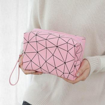 Sac à cosmétiques portable en cuir