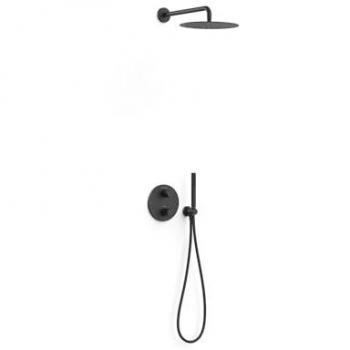 Tres Armaturen 2-Wege-Thermostat schwarz matt