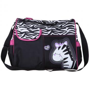 Trolley neonato a tema zebra con accessori inclusi