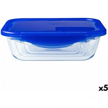 Pyrex Fiambrera Azul 1,7 L – Hermética y Portátil