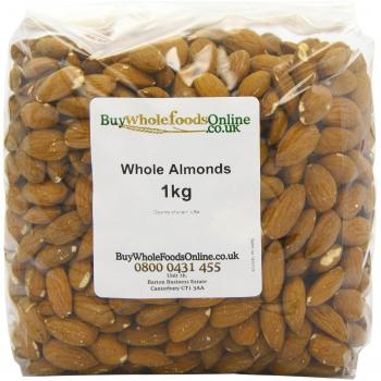Unprocessed Whole Almonds 1kg