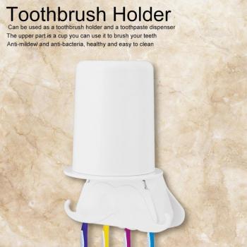Smart Bathroom Toothbrush and Toothpaste Station