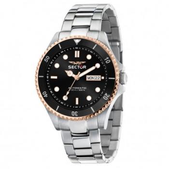 Sector No Limits 230: Reloj Automático Hombre – Caja de Acero, Pulsera Negra