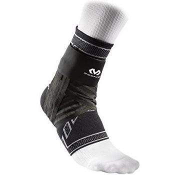 McDavid Herren Elite Stretch Knöchelbandage Schwarz L