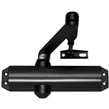 Cierrapuertas Tesa Assa Abloy DC120 fuerza de cierre EN 2-3-4 en color negro. Muelle ideal para puertas de tamaño medio