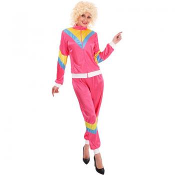 Chándal Rosa Vintage Años 80 para mujer