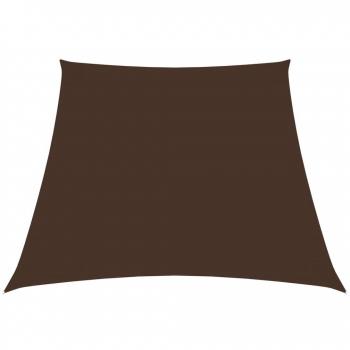 Vela de sombra trapezoidal 4/5x4 m color marrón