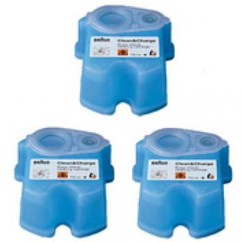 Braun Clean & Renew Refill Cartridges 3 Pack BNIB. Fits Clean & Charge Stations