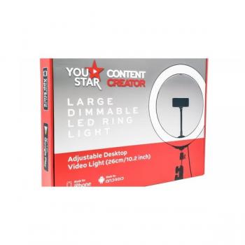 Content Creator 26cm LED Ring Light & Tripod