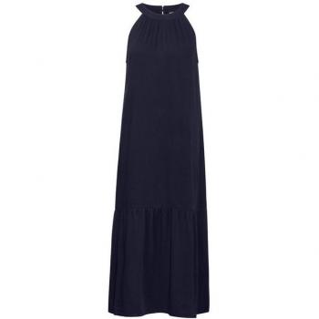 STREET ONE Longdress mit Volant-Saum – Grau, Größe XL