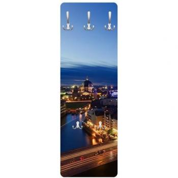 Mueble de Pared Percha 105 × 34 cm – Diseño Azul Tierra