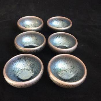 Eco-Friendly Tenmoku Ceramic Tea Cup Set