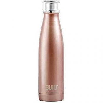 Built Hydration Rose Gold 500 ml Double‑Walled Stainless Steel Bottle – Built‑Seal
