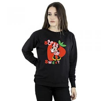 Disney Minnie Mouse Strawberry Comfort Shirt – Black (Large)