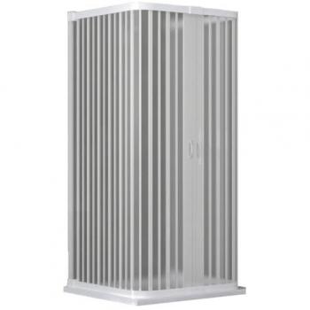 Box doccia a soffietto 3 lati PVC ingresso centrale 70x100x70
