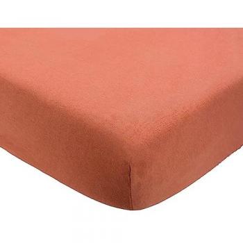 Housse 70x140 cm « Trois Kilos Sept » en coton terracotta