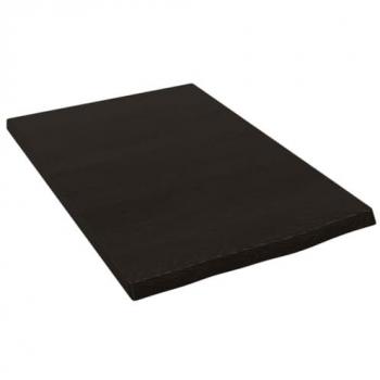 Estante de pared madera roble tratado marrón oscuro 40x60x2 cm