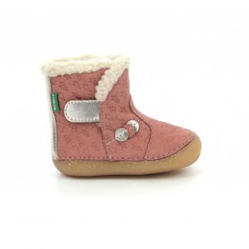Kickers Boots Cuir So Windy Rose 21