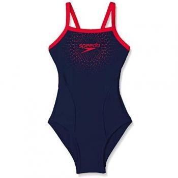 Muscolo Basso Speedo Gala Blu Navy Rosso Bambina 34