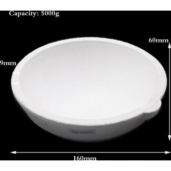 5kg High-Temperature Resistant Quartz Bowl for Jewelry Processing