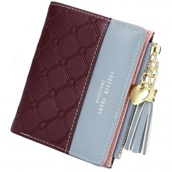 JOSEKO Slim Card Holder für Damen, rot – multifunktionales Portemonnaie