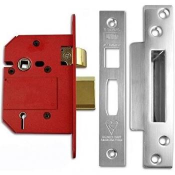 Union Locks Strongbolt 2200S BS 5-Lever Mortice Sash Lock 81mm