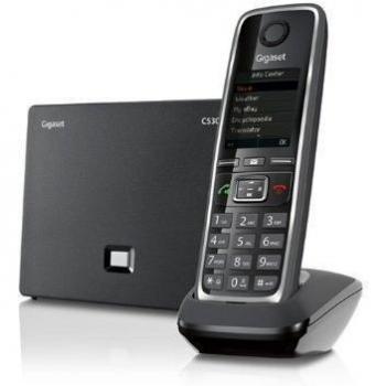 C530 IP cordless di Gigaset – 6 linee VoIP – Nero