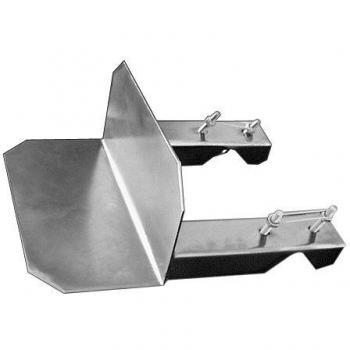 Cerclage simple zingué blanc pour mât de 25 à 50mm