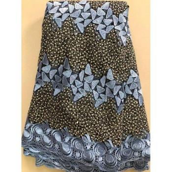 Encaje Africano Tul Rojizo con Detalle en Piedra – Vestido de Boda