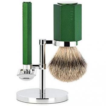 Set de Afeitado Mühle Brocha de Afeitar y Maquinilla Hexagon Forest