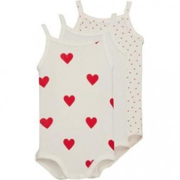 3er-Pack Baby Trägerbodys von PETIT BATEAU