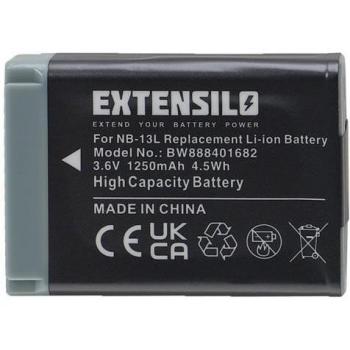 NB‑13L kompatibler Akku von Extensilo – 1250 mAh, Li‑Ion
