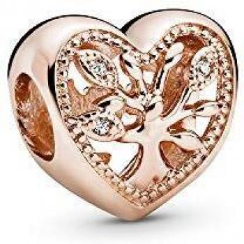 PANDORA 788826C01 Charm de Corazón Árbol Genealógico Openwork