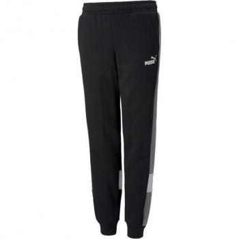 PUMA Kinder Trainingshose ESS Colorblock Schwarz 140