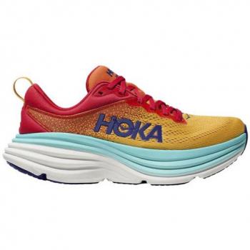 Hoka Bondi 8 Zapatillas Running Hombre Naranja Azul SS24
