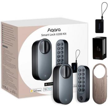 Aqara U200 Serrure Connectée, Accès Sécurisé par Mot de Passe, Noir
