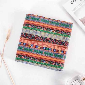 Tissu Ethnique en Patchwork Coton – 50x150cm