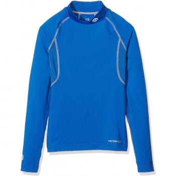 Camisa carbonyte juvenil térmica de cuello MCK, color azul, L