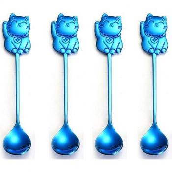 Lucky Cat Dessert Spoon Set