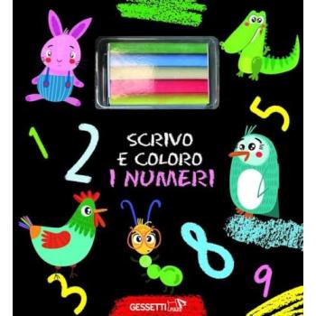 Scrivo e coloro i numeri. Ediz. a colori. Con gessetti