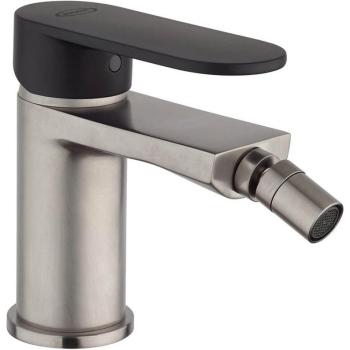 Bidet Jacuzzi Borea con Rubinetto a Piletta Click‑Clack in Nichel e Nero Opaco
