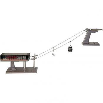 Seggiovia Luminosa 44x22x36h Grigia/Nera