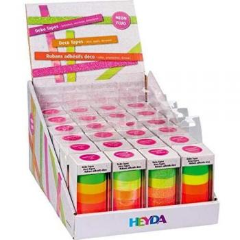 HEYDA Deko-Klebeband Neon Rainbow Display