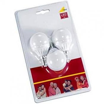 Lampadina LED Sferica E14 5W Blister 3 Pz