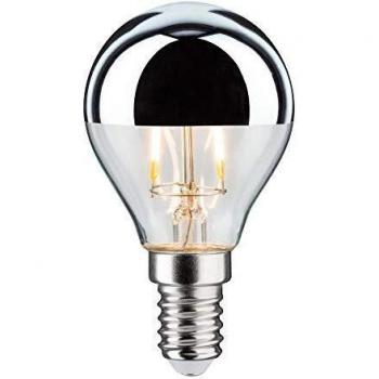 Lampadina LED E14 45 mm x 78 mm goccia argento 2,6W