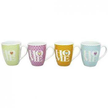 6er Pack WELLCO Kaffeebecher Home 330 ml